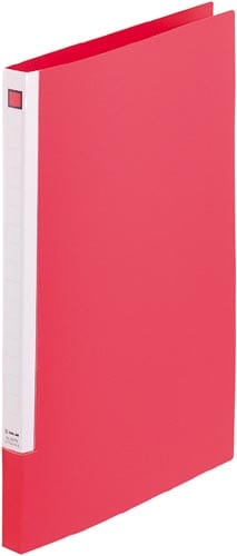 レターファイル スライドイン A4縦 赤 10冊