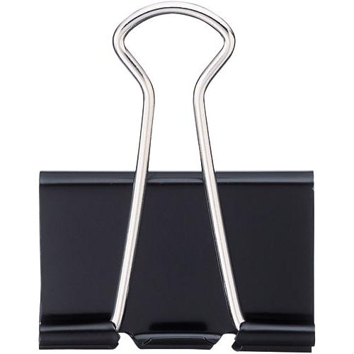 ダブルクリップ(オープン箱)黒 特大 10個入×5