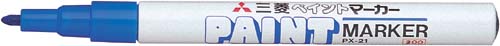 油性マーカー ペイントマーカー 細字 青