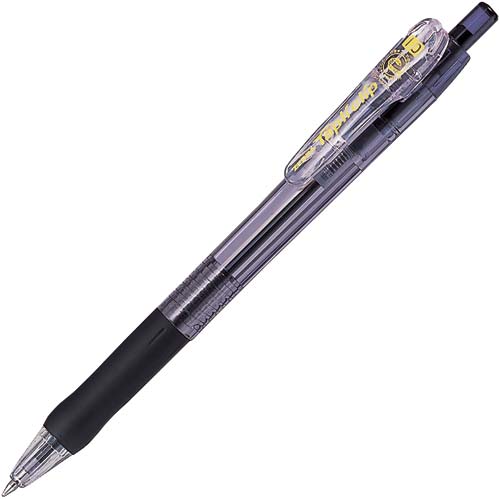 ノック式タプリクリップボールペン1.0mm黒10本