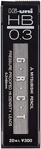 シャープ芯 ハイユニ0.3mm HB
