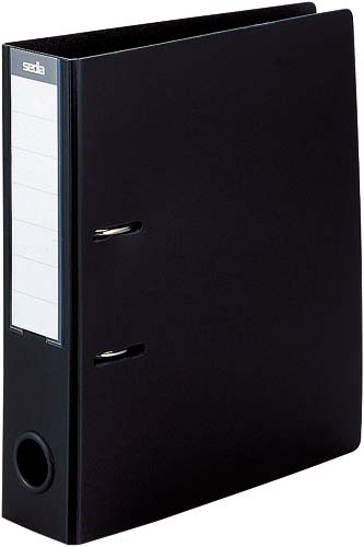 レバー式アーチファイルA4縦 背幅77mm 黒×3