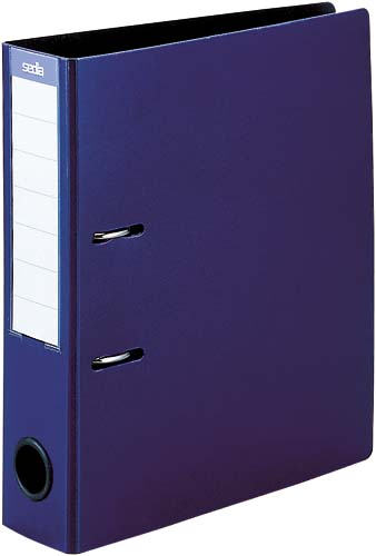 レバー式アーチファイルA4縦 背幅77mm 紺×3