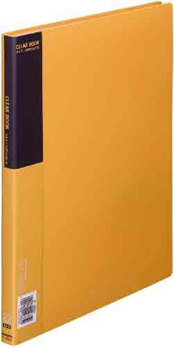 クリヤーブックベーシックA4縦20ポケット黄10冊