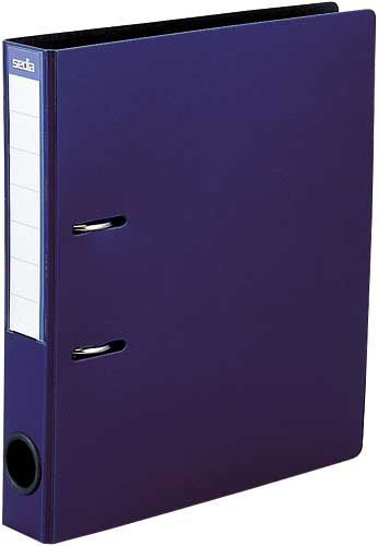 レバー式アーチファイル背幅52mmネイビブルー×3