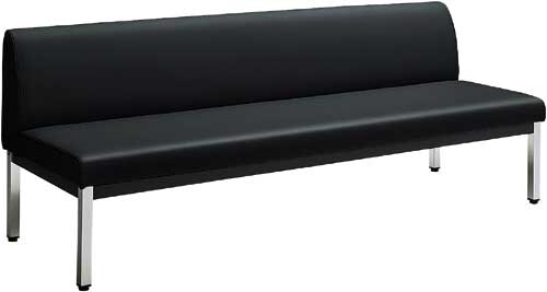 ロビー150 背付き幅1800奥行600ブラック