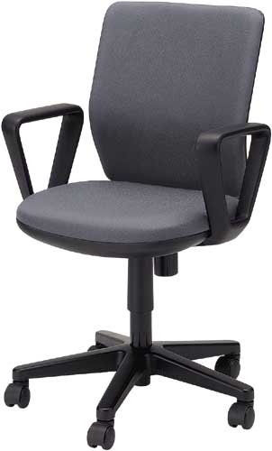 AX OAチェア Tタイプ 肘付 グレー4脚以上