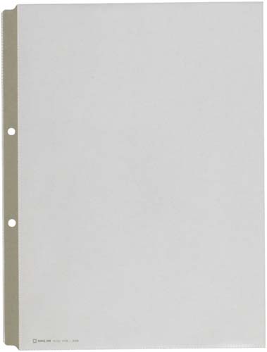 カラーガードポケットA4縦2穴テープ色灰 100枚