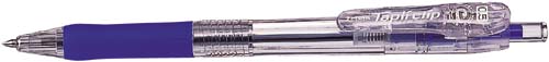 ノック式 タプリクリップボールペン 0.5mm 青