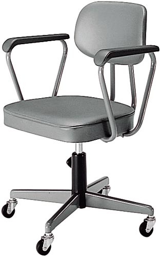 事務用回転椅子 肘付 4脚以上