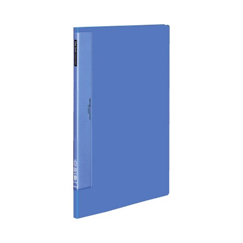 クリヤーブックウェーブカット 固定式A3縦20P青