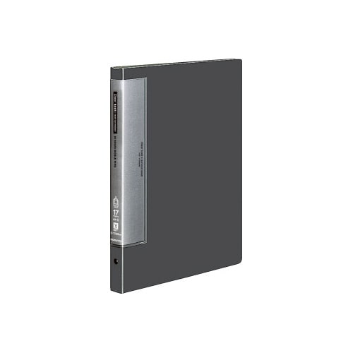 クリヤーブック替紙式濃灰A4縦背幅27mm