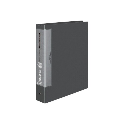 クリヤーブック替紙式濃灰A4縦背幅63mm