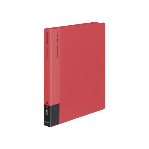クリヤーブック替紙式 赤 A4縦背幅33mm