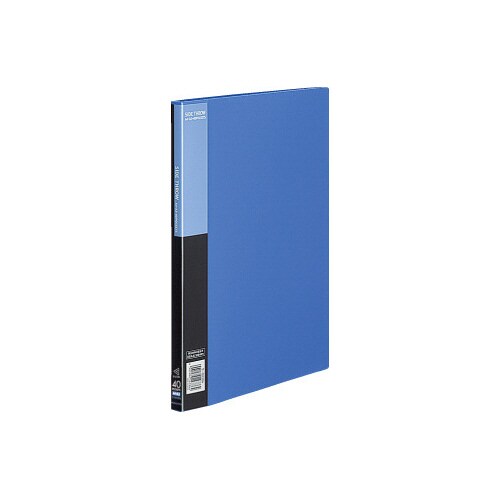 クリヤーブックベーシック横入 A4縦40P青