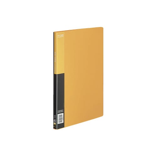 クリヤーブックベーシック横入A4縦40ポケット黄