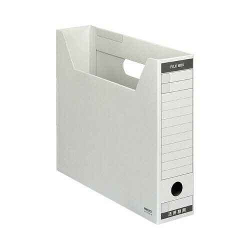 ファイルボックス Bタイプスリム A4横 灰