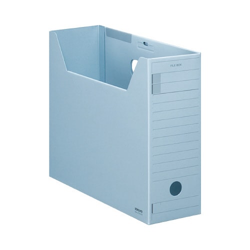 ファイルボックス Fタイプフタ付 A4横 青