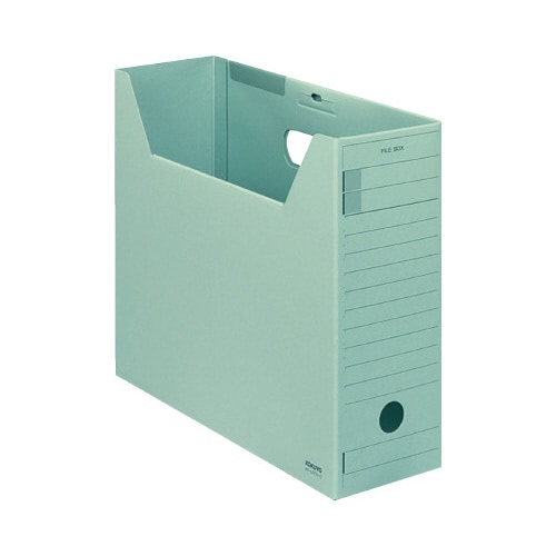 ファイルボックス Fタイプフタ付 A4横 緑
