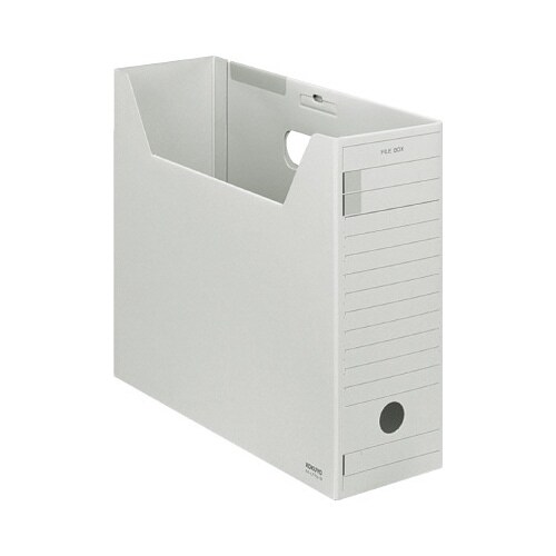 ファイルボックス Fタイプフタ付 A4横 灰