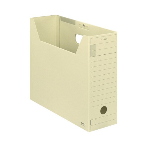 ファイルボックス Fタイプフタ付 A4横 黄