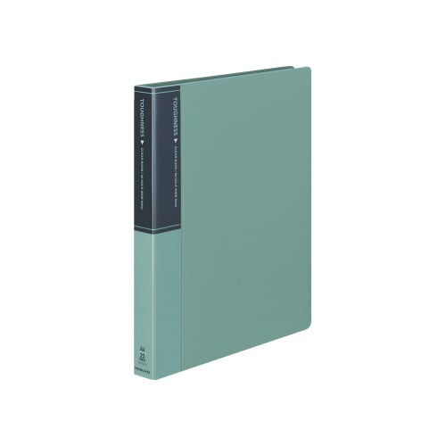 クリヤーブックタフネス替紙式 A4 背幅33mm緑