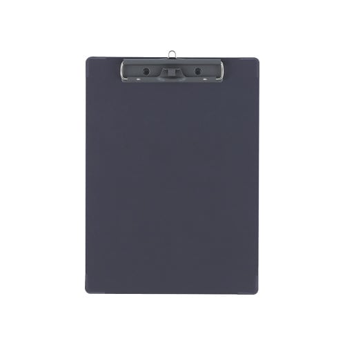 用箋挟B(総クロス貼り)カラーA4短辺とじ濃灰