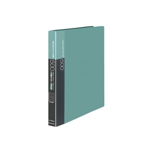 名刺ホルダー差替式 A4縦 緑 30穴500名横入