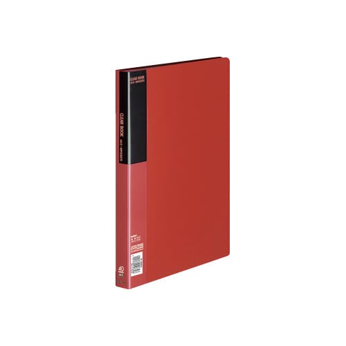 クリヤーブックベーシックA4縦40ポケット赤