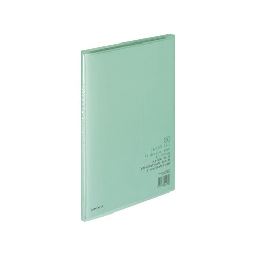 クリヤーブックキャリーオールA4縦20ポケット緑