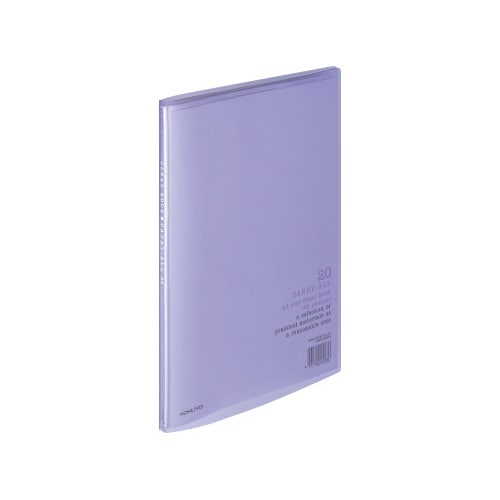 クリヤーブックキャリーオール固定A4縦 20P紫