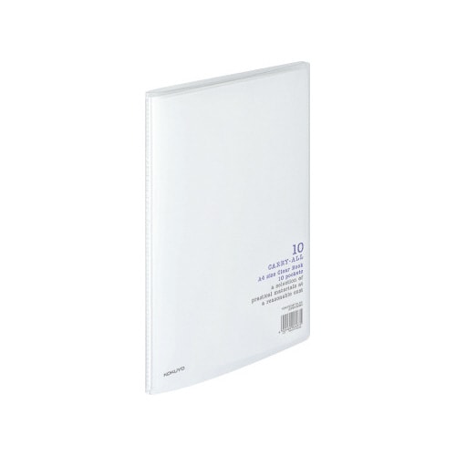 クリヤーブックキャリーオールA4縦10ポケット透明