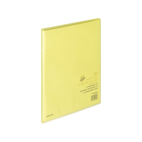 クリヤーブック キャリーオールA4ワイドP 黄