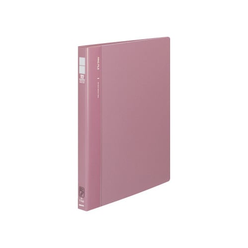 30穴リングファイル 桃A4縦 背幅27mm