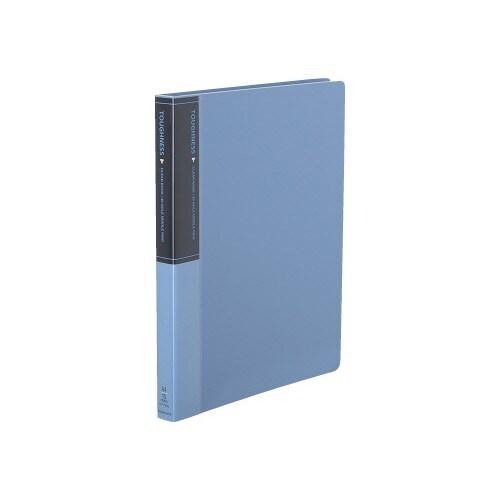 クリヤーブック タフネス ミドルリングA4 青
