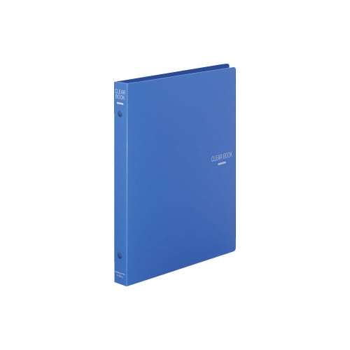 クリヤーブック替紙式B5縦26穴18枚ポケット 青
