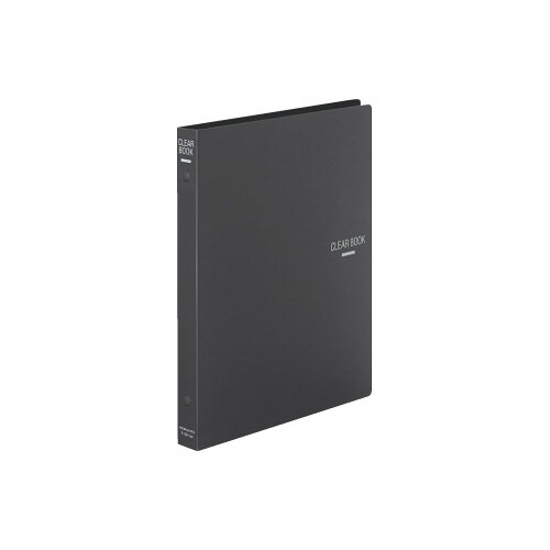 クリヤーブック替紙式B5縦26穴18ポケット濃灰