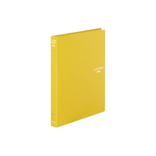 クリヤーブック替紙式B5縦26穴18枚ポケット 黄