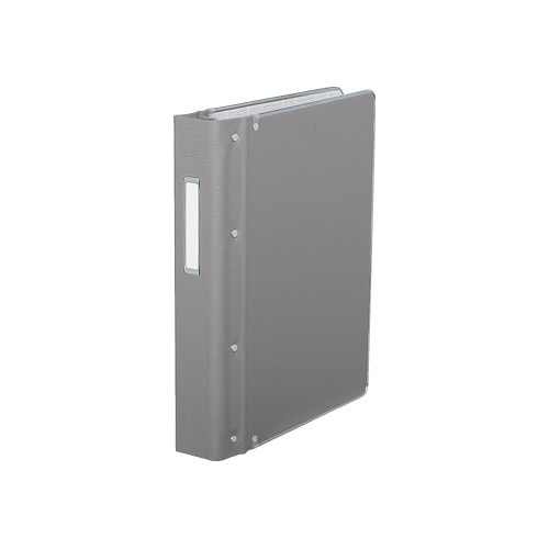 バインダーMPビニール貼B5縦26穴200枚収容灰