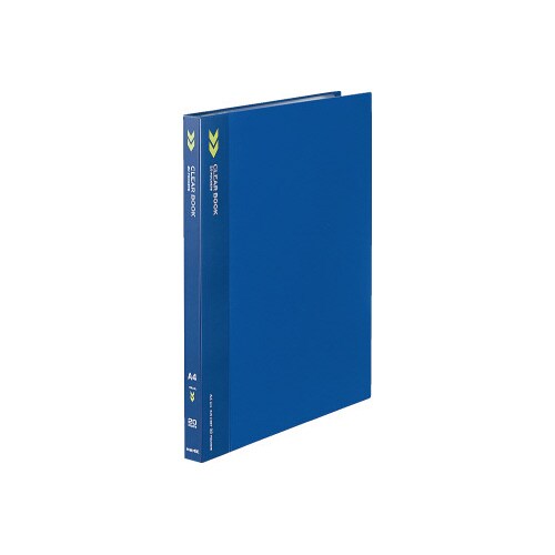クリヤーブックK2 固定式A4縦20P青