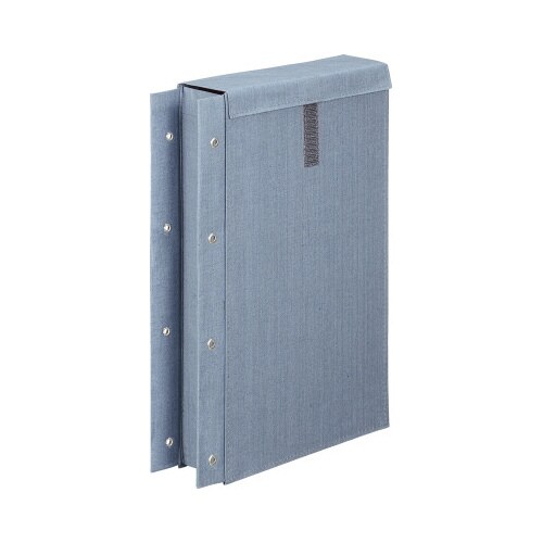 布製図面袋 4穴 マチ50mm 面ファスナー式