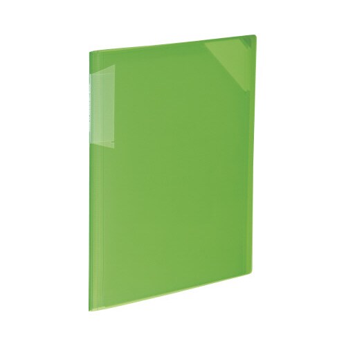 クリヤーホルダーブックノビータA4黄緑6P