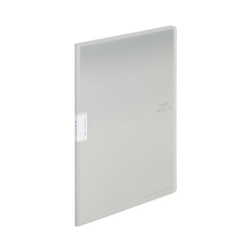 クリヤーブックモッテA4縦 10P グレー