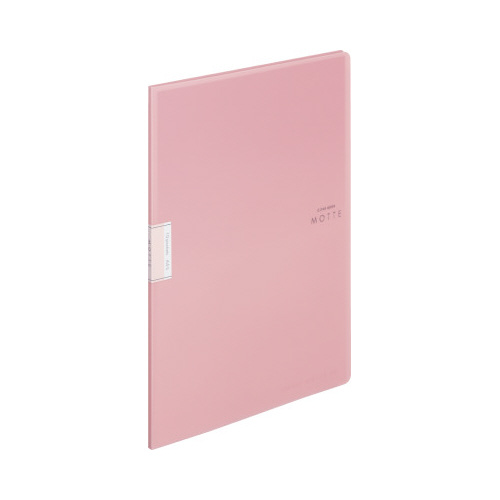 クリヤーブックモッテA4縦 10P 薄ピンク