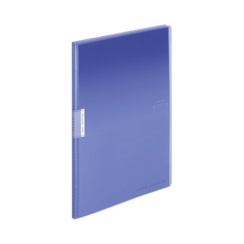 クリヤーブックモッテA4縦 20P 青