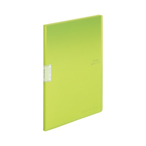 クリヤーブックモッテA4縦 20P 黄緑