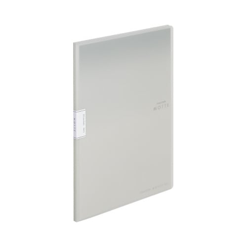 クリヤーブックモッテA4縦 20P グレー