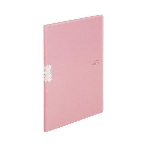 クリヤーブックモッテA4縦 20P 薄ピンク