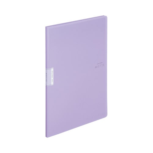 クリヤーブックモッテA4縦 20P 紫