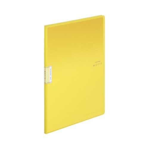 クリヤーブックモッテA4縦 20P 黄
